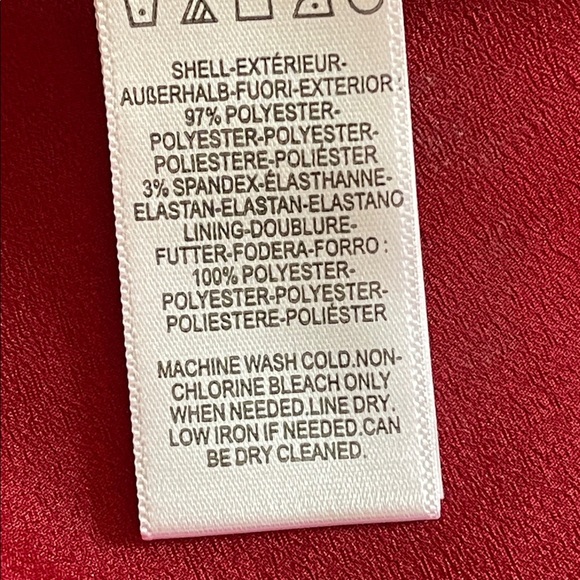 Dress the Population Catalina Red V-Neck Fit & Flare Dress M EUC Pockets - Picture 10 of 10